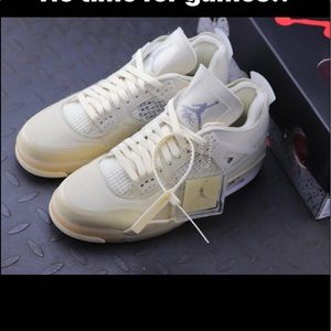 Jordan 4 Retro Off-White Sail